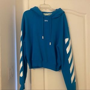 Off white womens blue sweatshirt